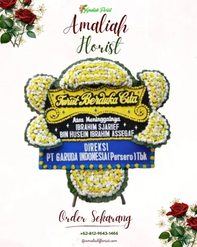 Papan Bunga Duka di Wiyorowetan